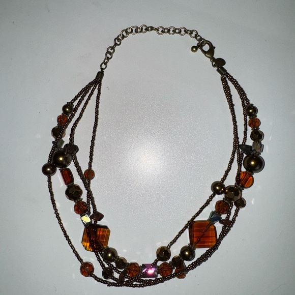 Beaded Bronze Necklace - Picture 4 of 6